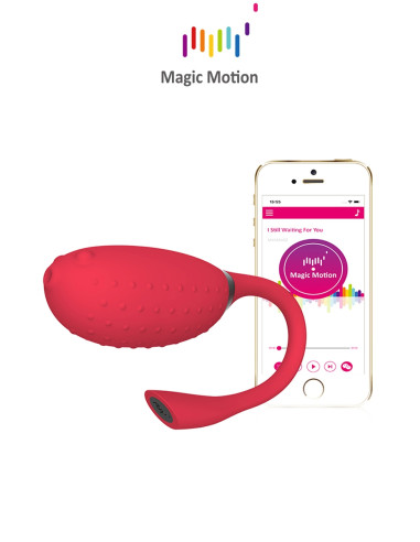 Oeuf vibrant connecté Magic Fugu rouge - Magic Motion
