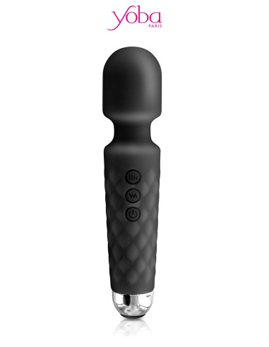 Vibro Love Wand rechargeable noir - Yoba