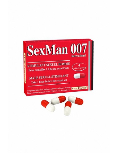 Aphrodisiaque SexMan 007 (4 gélules)