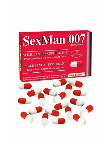 Aphrodisiaque SexMan 007 (20 gélules)